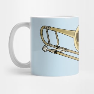 Trombone cartoon illustration Mug